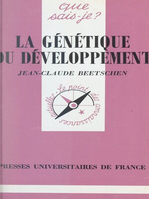 cover image of La génétique du développement